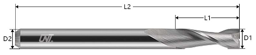 EMS.02 Hartmetallfräser/ Schruppfräser/ Spiralnutfräser zum Gegenlauffräsen